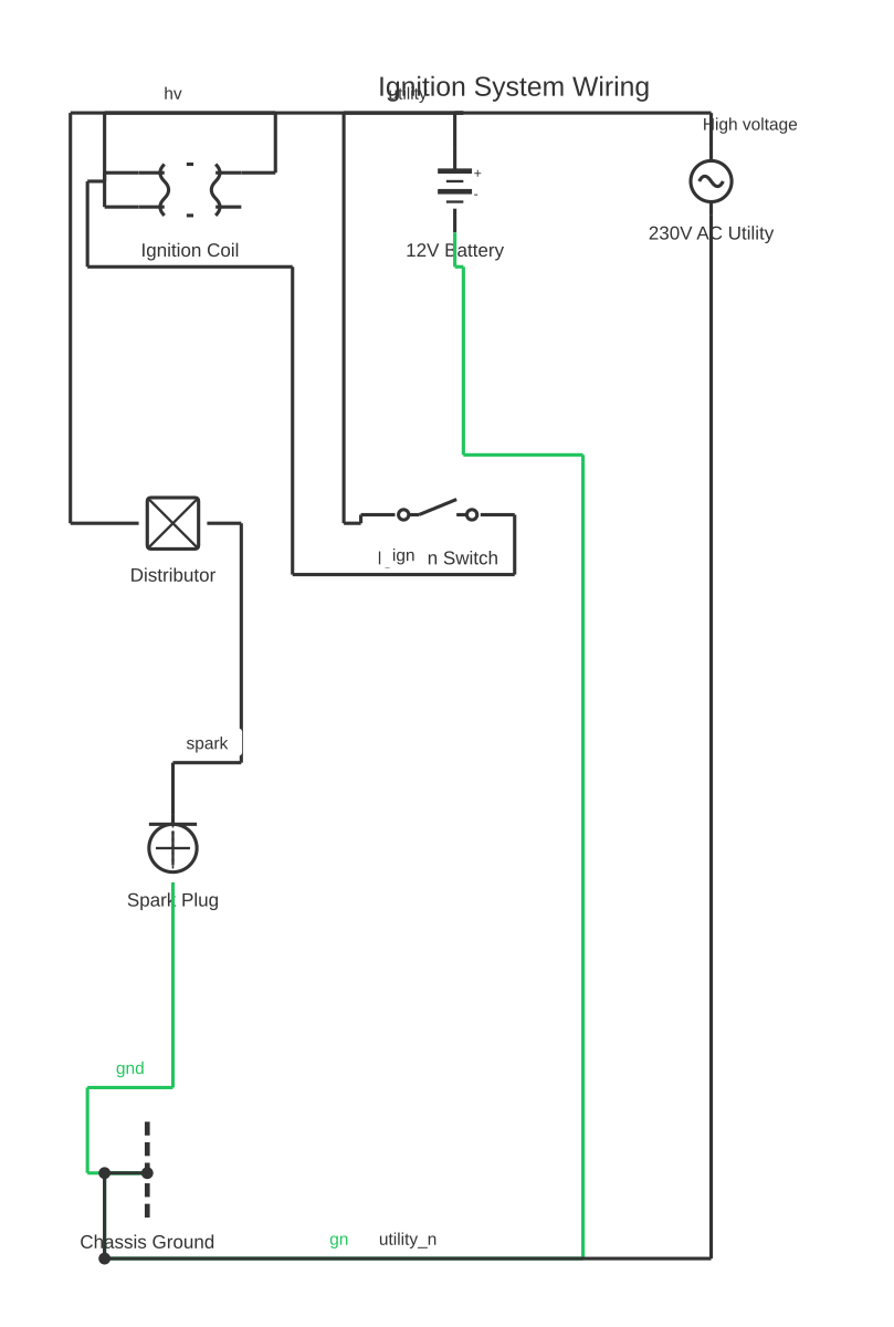 Universal CDI box wiring diagram showing battery, SPST switch, transformer and light fixture with 8 wired connections