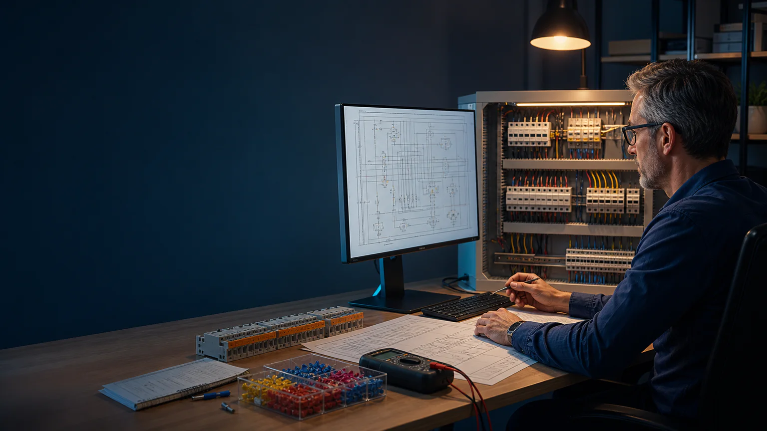 Professional Electrical Documentation Software for System Integrators workbench showing the physical engineering context behind the documented workflow.